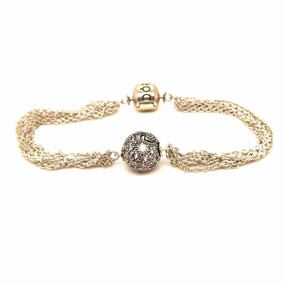 Pandora Multi-Strand Cosmic‎ Star Clip Charm Bracelet